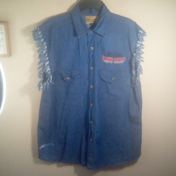 Coast Denim Chambray Trucker Shirt Road King - Picture 2 of 16